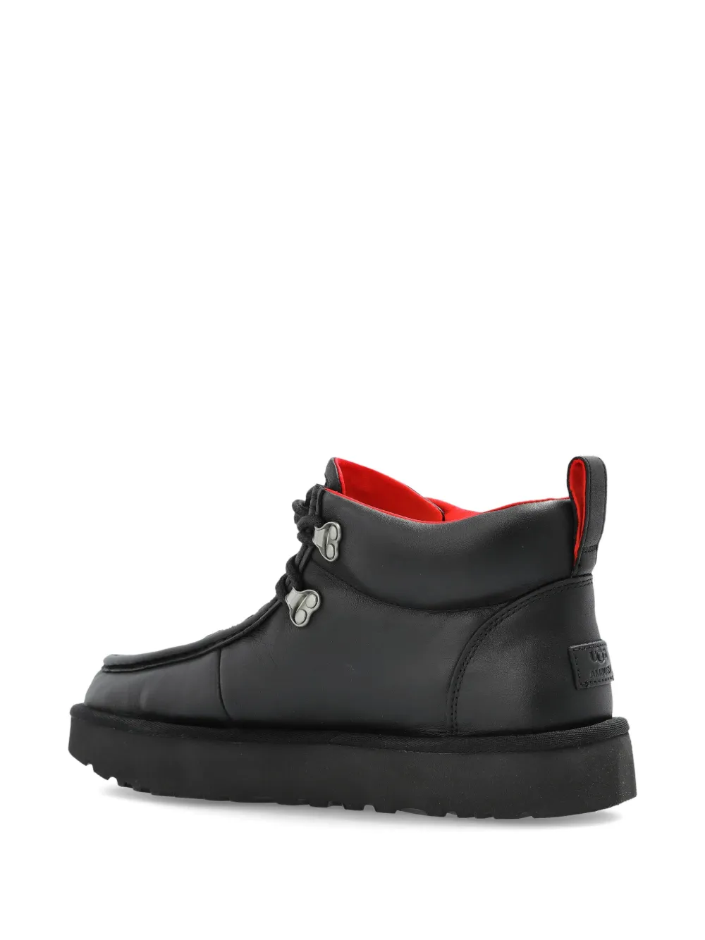 Ugg Woven Lace-up Trainers In Black