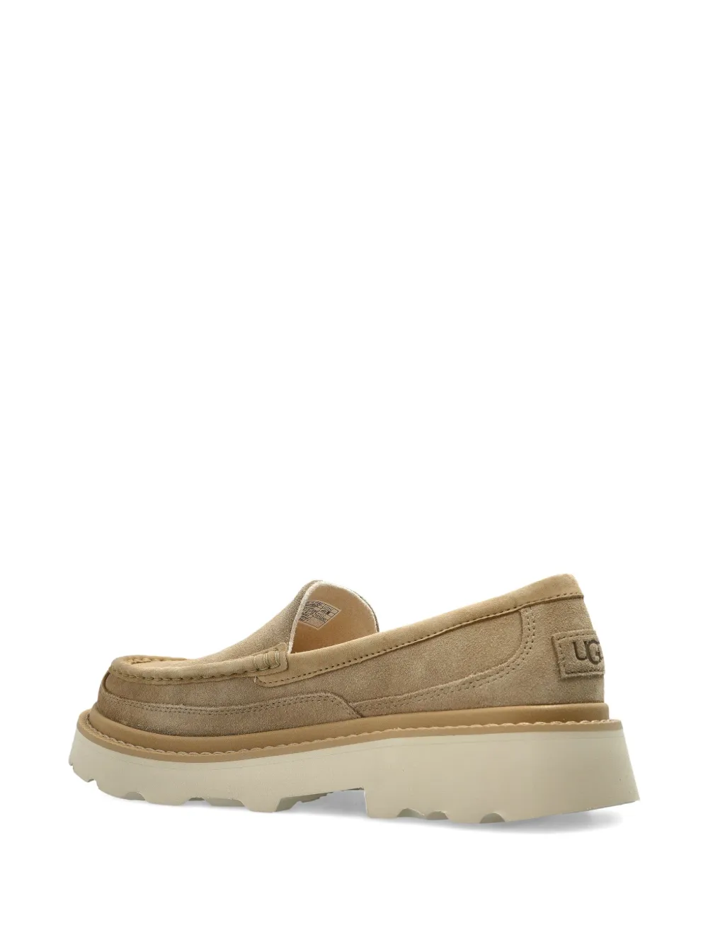 Ugg Chunky Loafers In Beige Suede Leather In Neutral