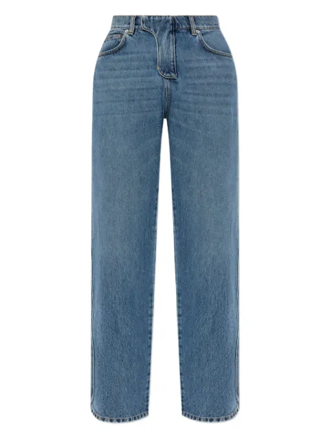 Balmain logo-patch jeans