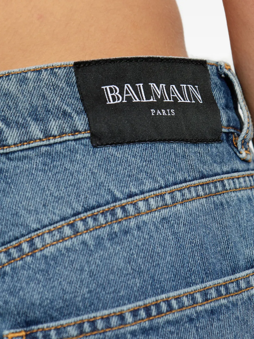 Balmain Jeans met logopatch Blauw