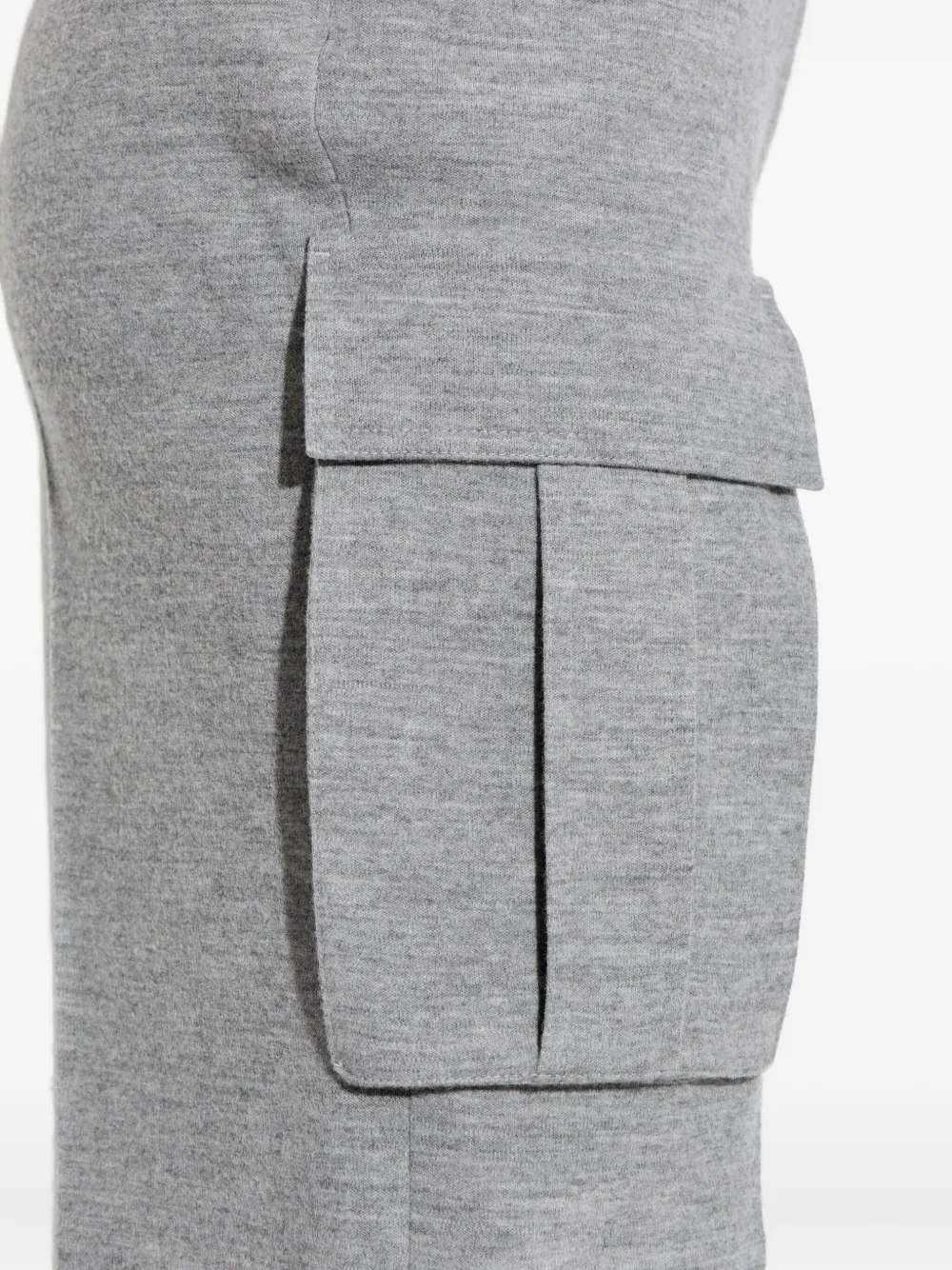 Balmain Cargo-pocket Shorts In Gray