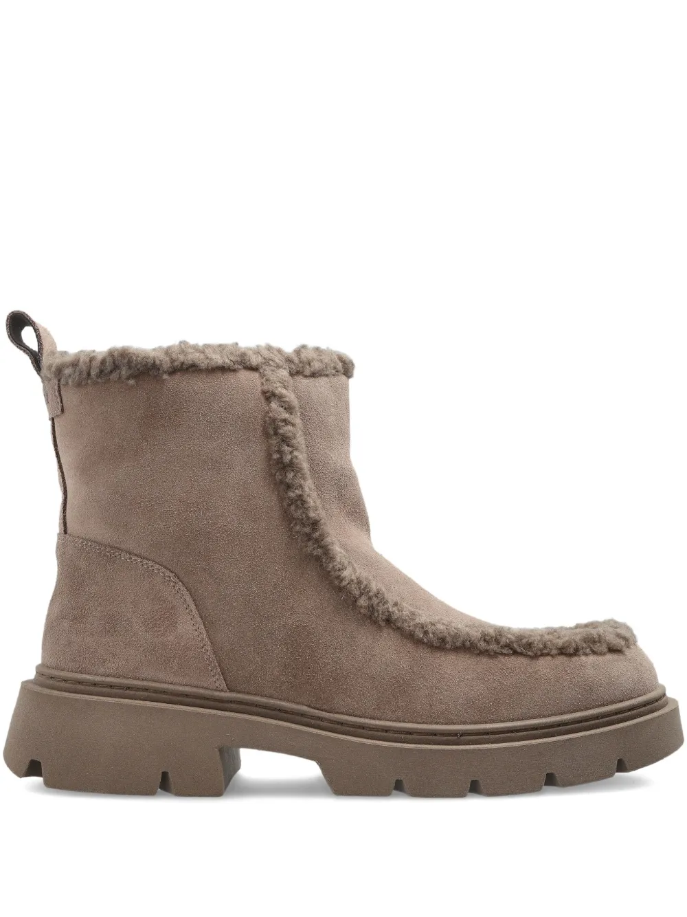 Inuikii shearling-trim ankle boots | Neutrals | Image 1