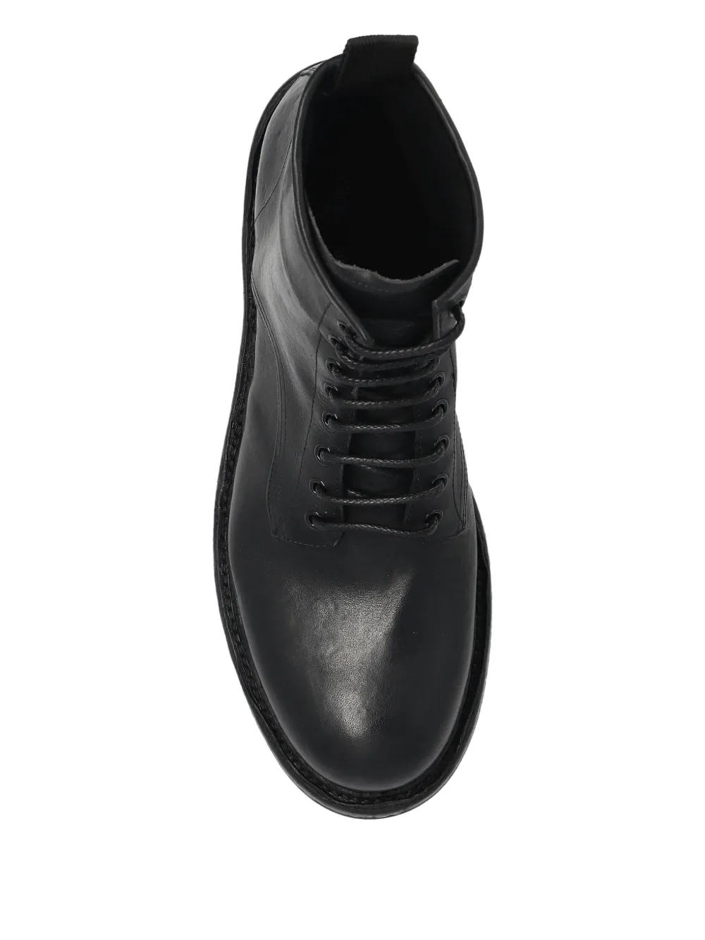 Dolce & Gabbana Leren veterlaarzen Zwart