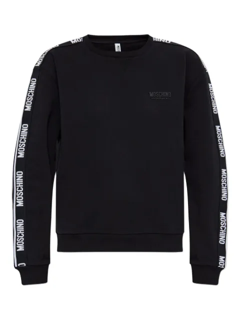 Moschino sudadera con franja del logo