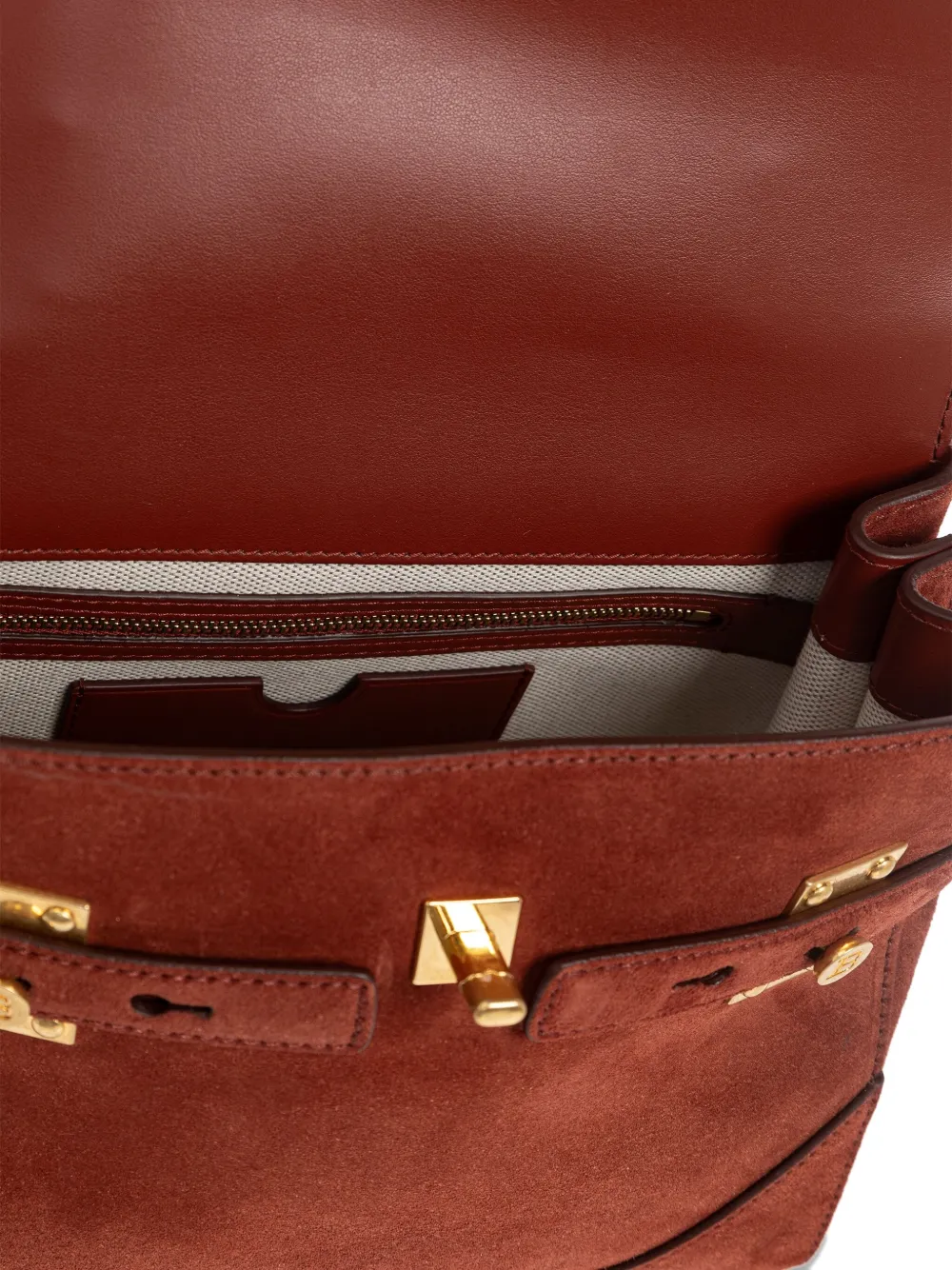 Balmain Logo-plaque Top-handle Tote Bag In Brown