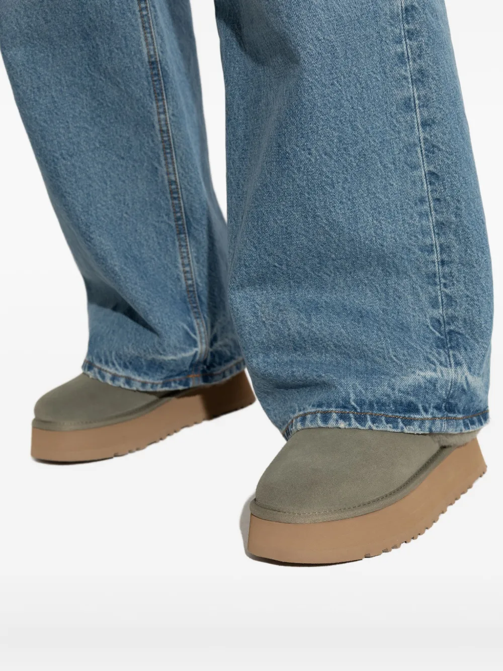 Ugg 45mm Tazzelle Platform Boots In Gray