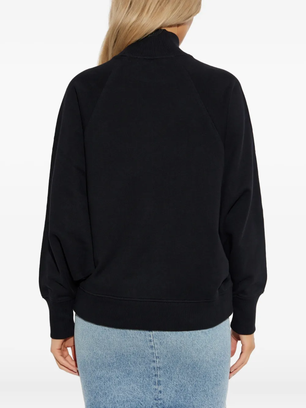 Balmain Graphic-print Turtleneck Sweater In Black