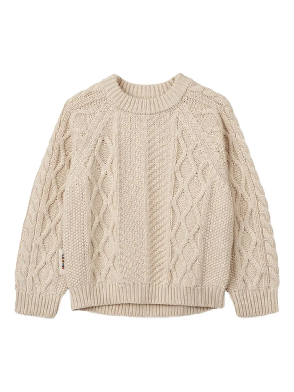 Liewood cable-knit crew-neck sweater | Neutrals | Image 1