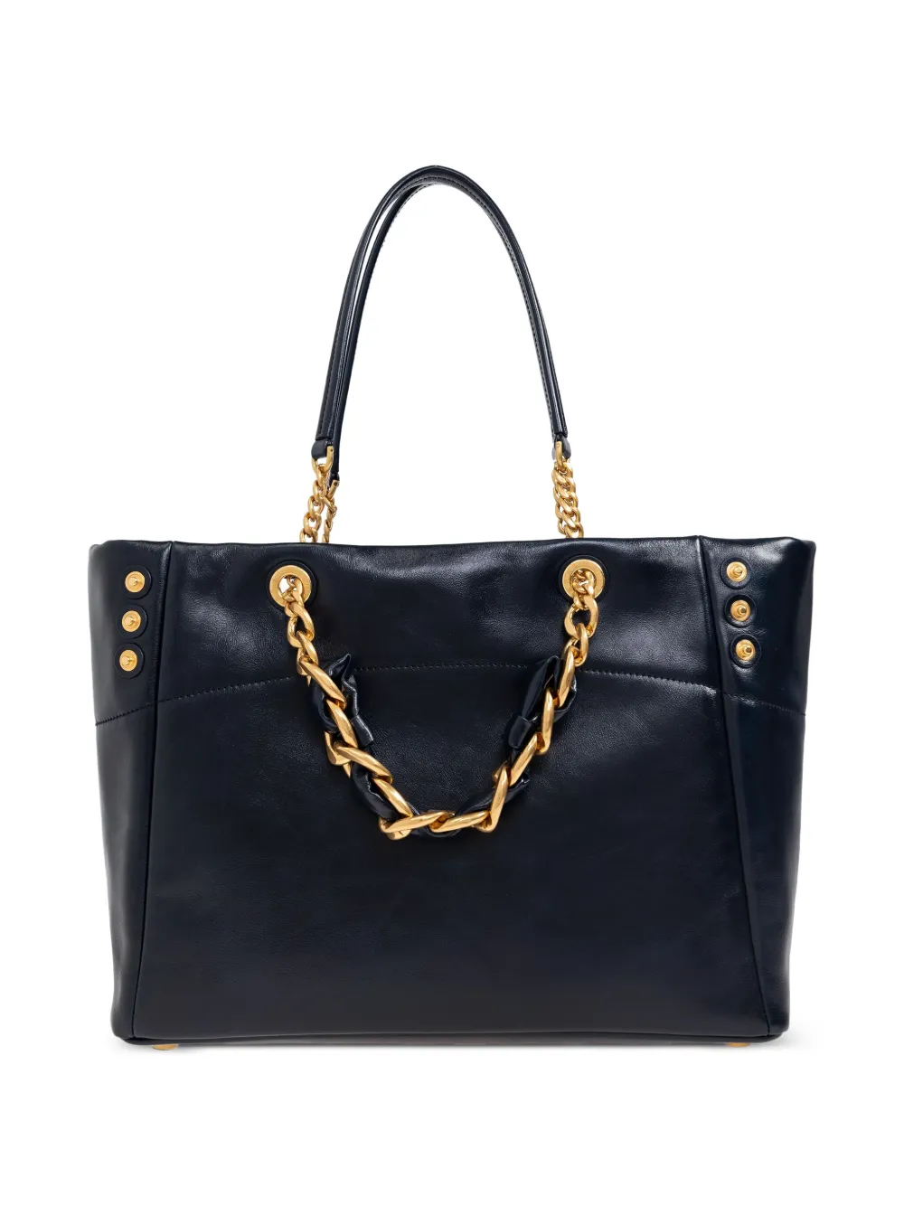 Balmain Schoudertas met kettingdetail en logo Blauw