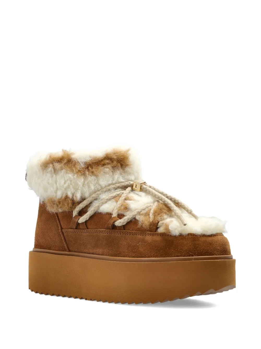 Inuikii Lace-up Platform Trainers In Animal Print