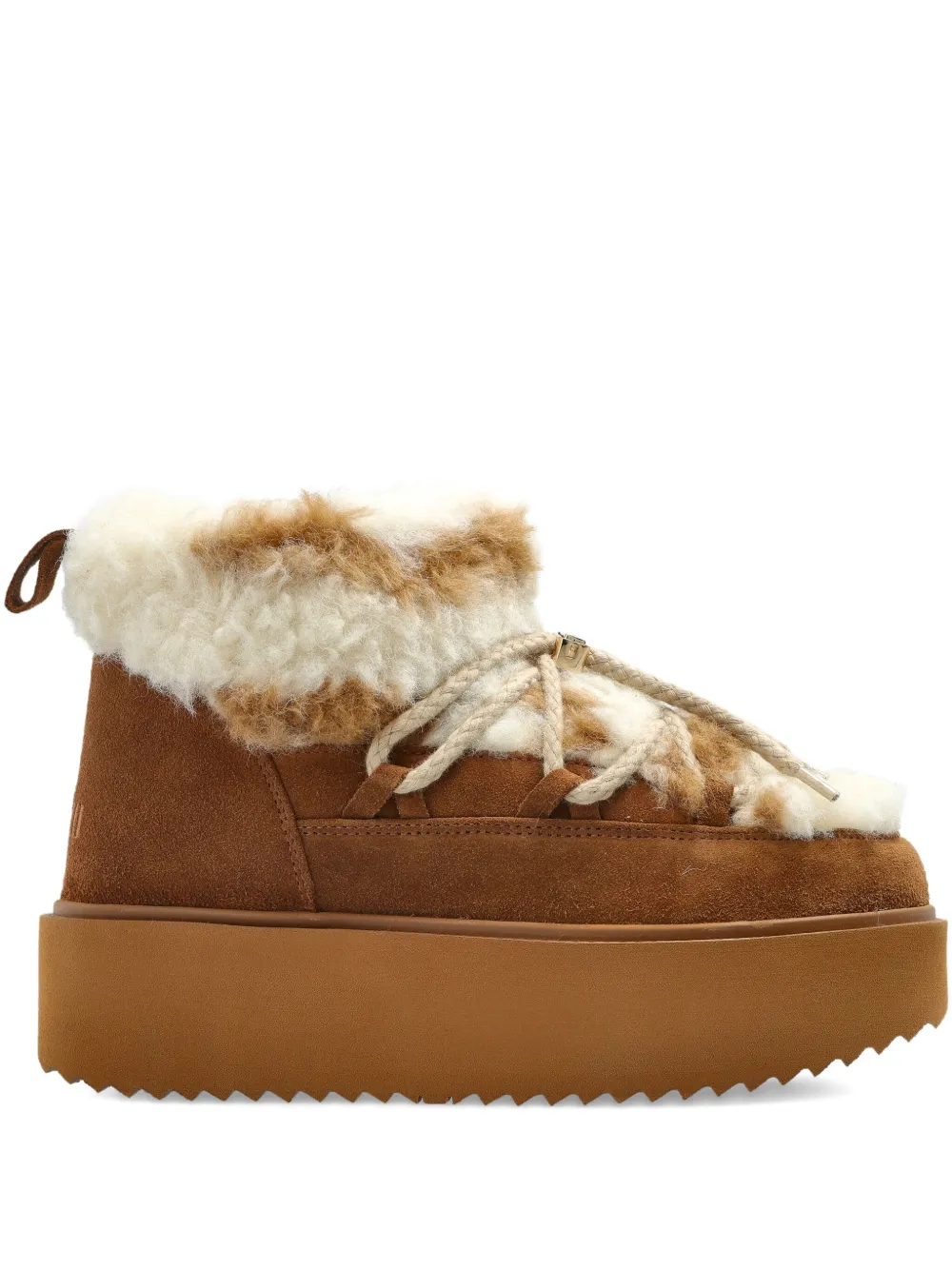 Inuikii Lace-up Platform Trainers In Animal Print