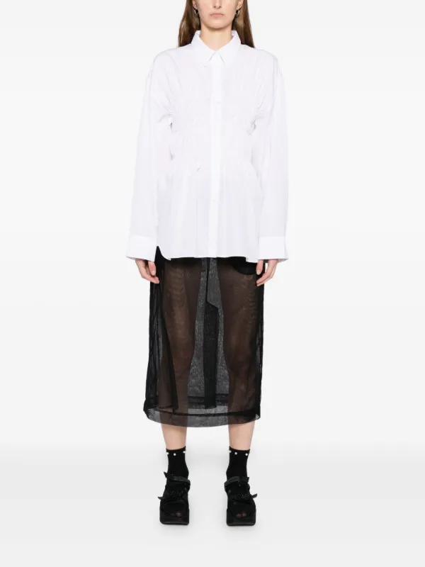 Cecilie Bahnsen Braxton Shirt | White | FARFETCH PT