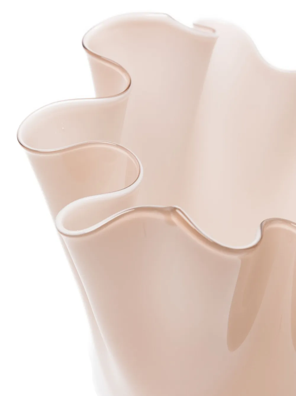 Venini Fazzoletto Vase In Neutral