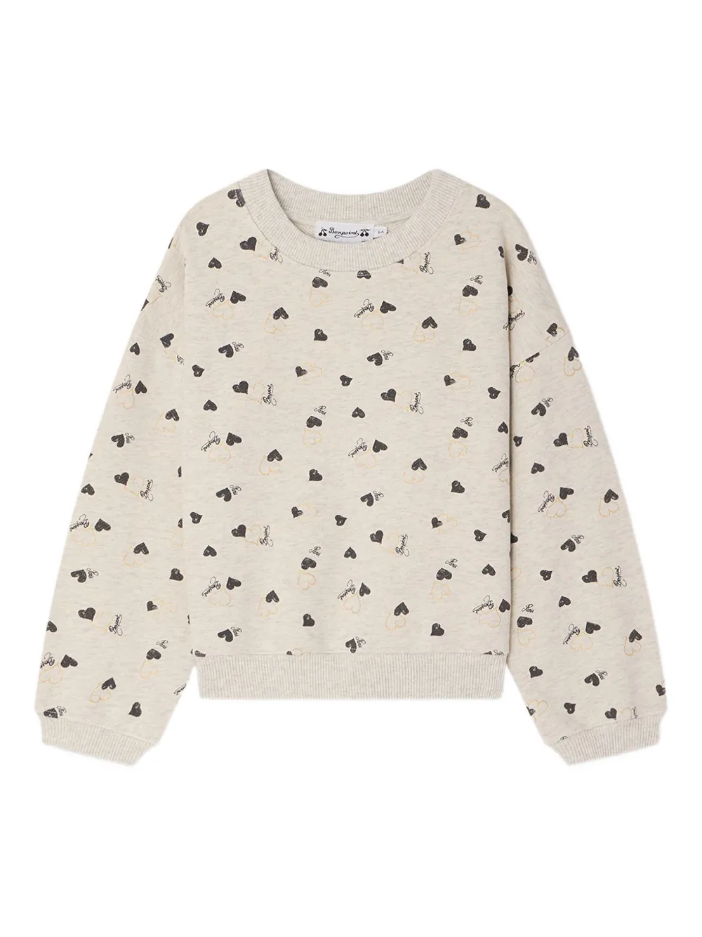 Bonpoint Talya heart-print sweatshirt | Neutrals | Image 1