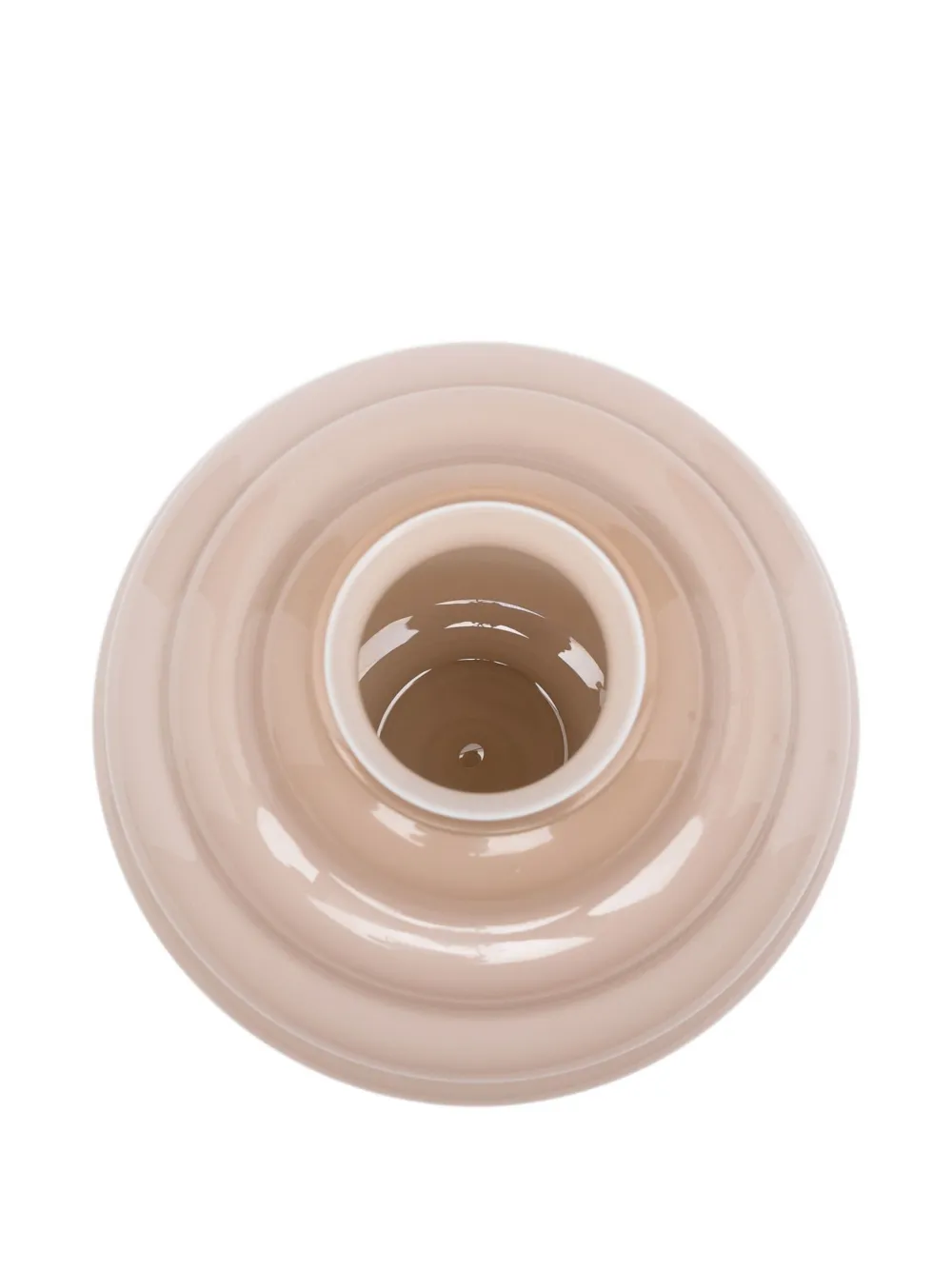  Venini Deco Ribbed Vase (17cm X 18cm) - Pink 