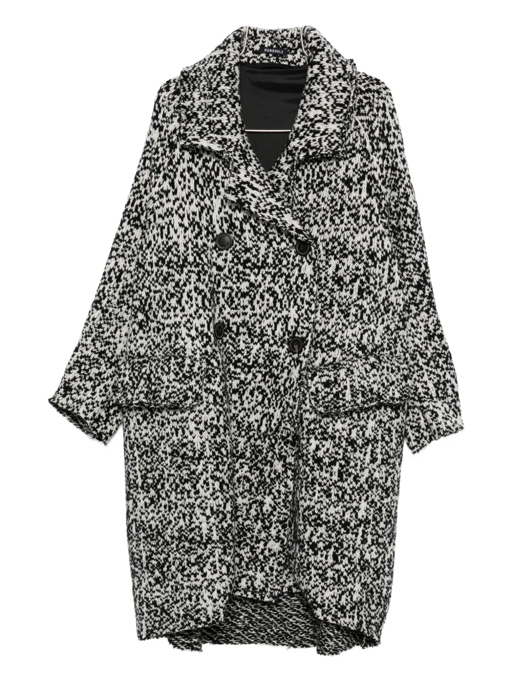 Rundholz Patterned-jacquard Coat In Multi
