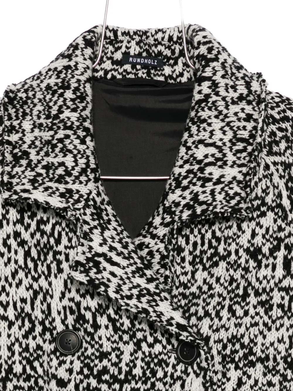 Rundholz Patterned-jacquard Coat In Multi