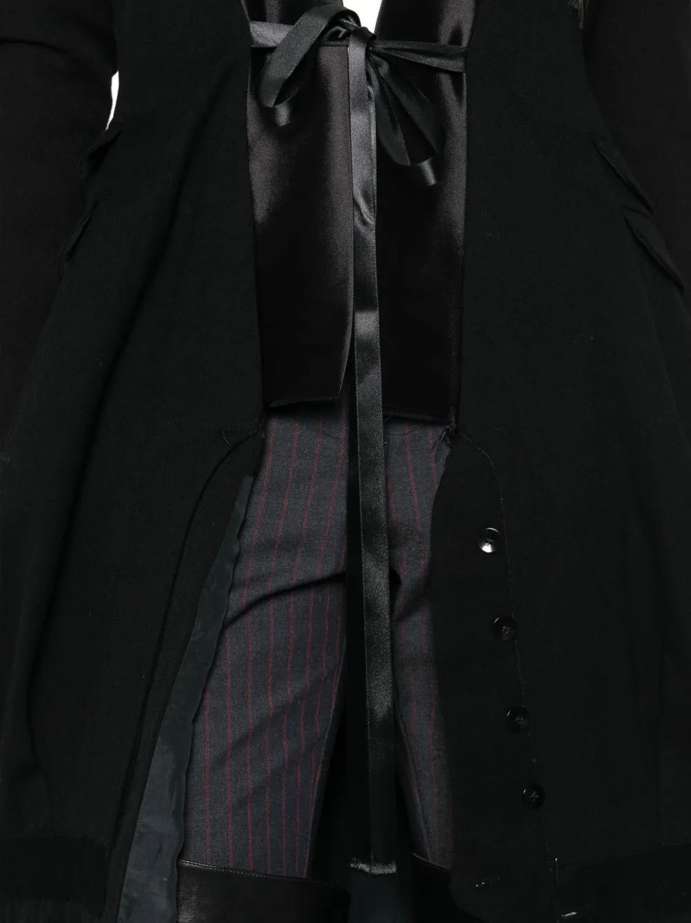 Marc Le Bihan Satin-lapel Single-breasted Coat In Black