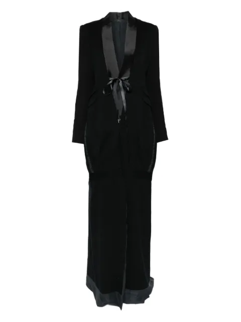 Marc Le Bihan satin-lapel single-breasted coat