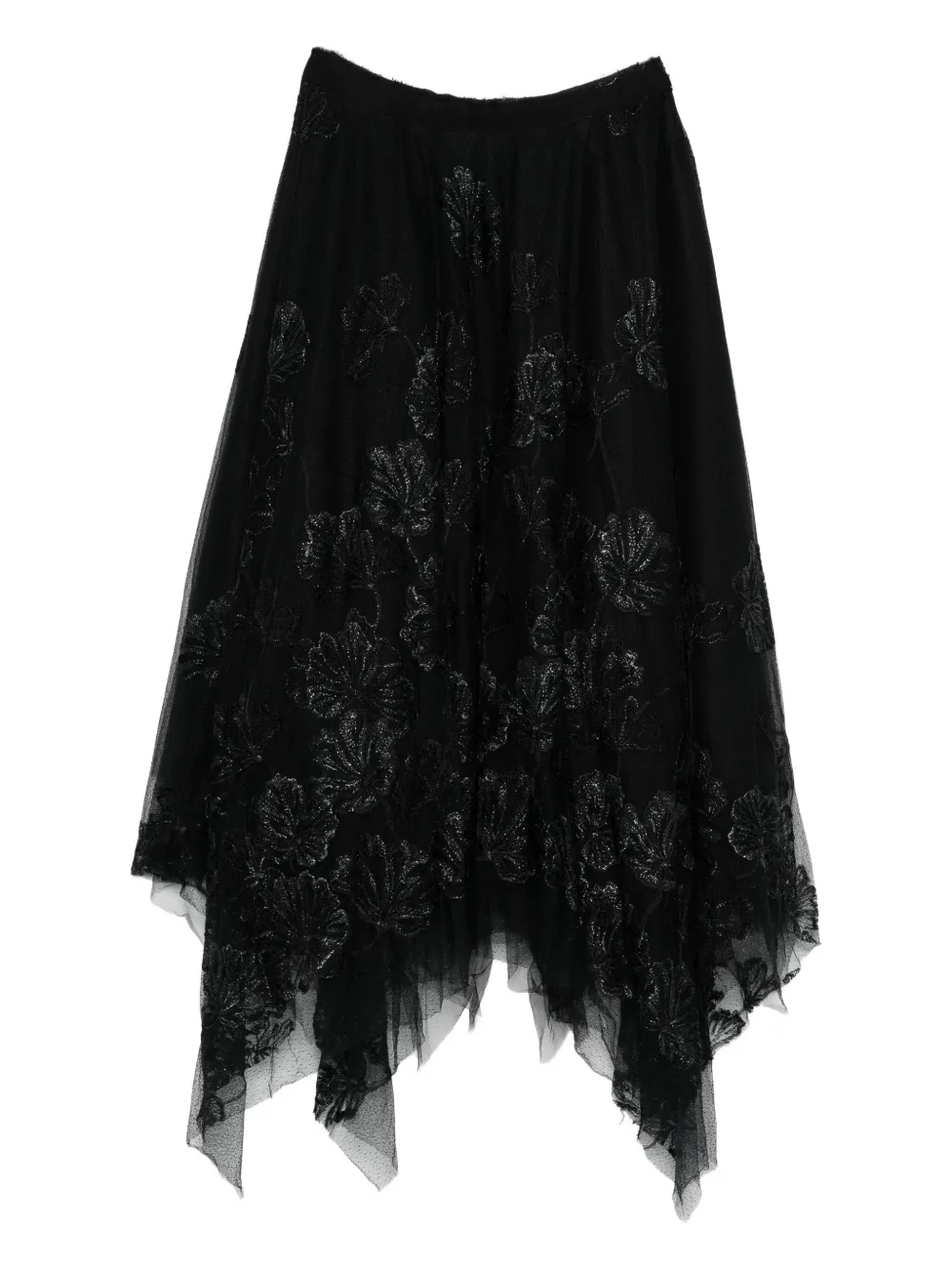 Marc Le Bihan asymmetric skirt - Zwart