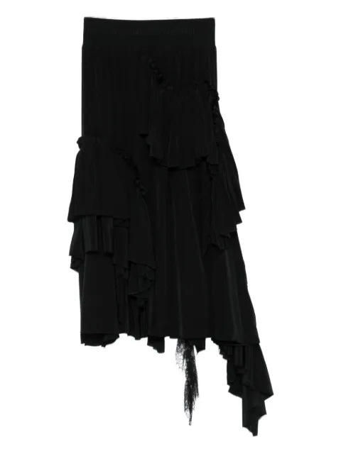 ALAINPAUL draped asymmetric midi skirt