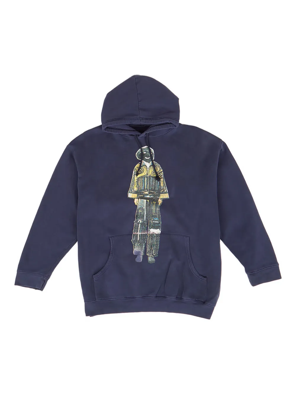 Drx Farmaxy For Ln-cc Graphic-print Hoodie In Blue