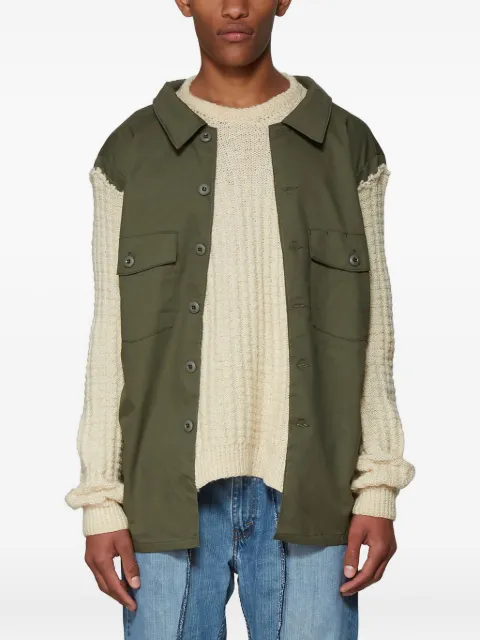 Bonum panelled knitted sweater