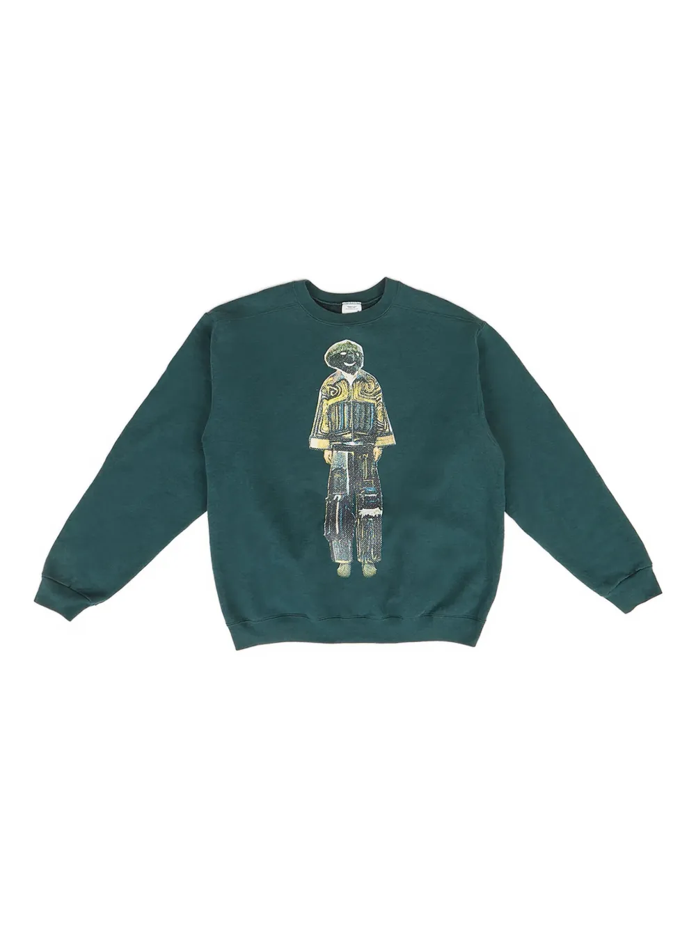 Drx Farmaxy For Ln-cc Graphic-print Crew-neck Sweatshirt In Green