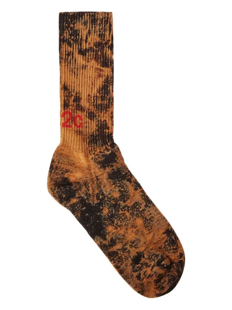 032c tie-dye logo socks