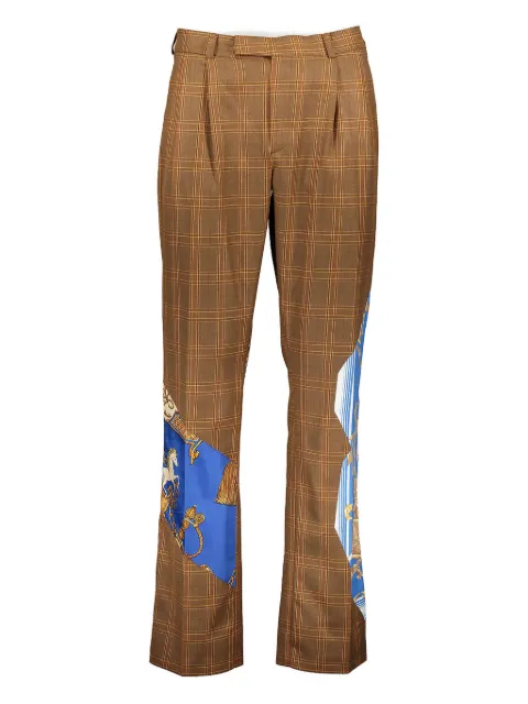 Ahluwalia Grandad check-pattern trousers