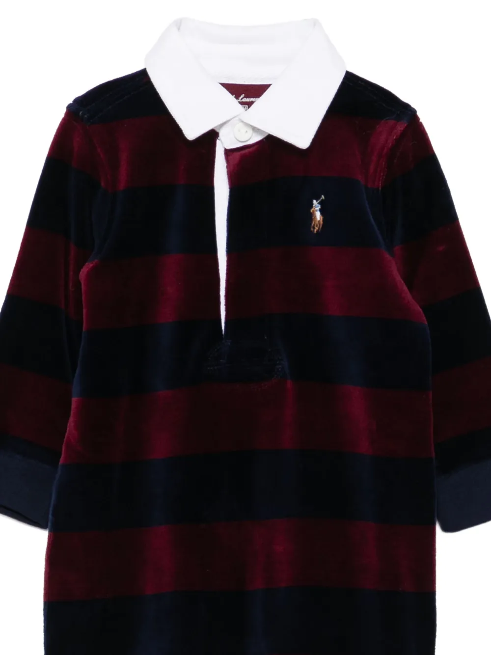POLO RALPH LAUREN KIDS Gestreepte romper Rood