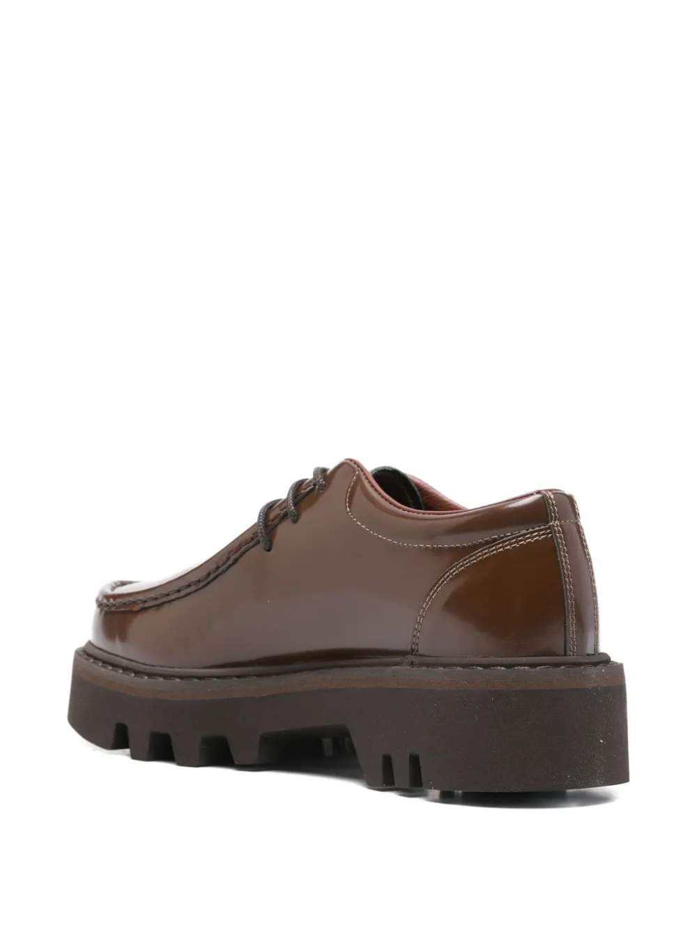 Sofie D'hoore Leather Derby Shoes In Brown