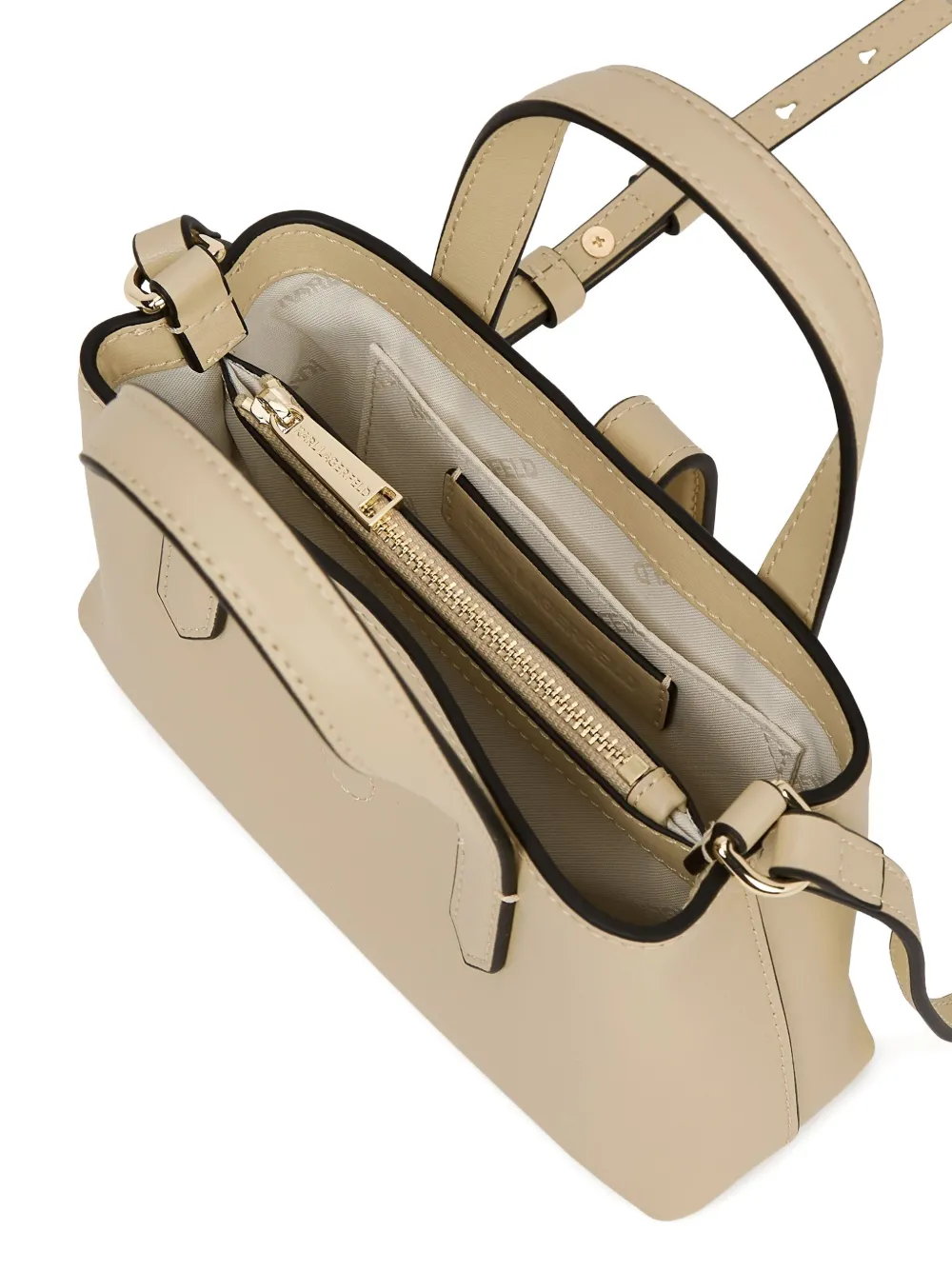 Karl Lagerfeld Shopper met slot Beige