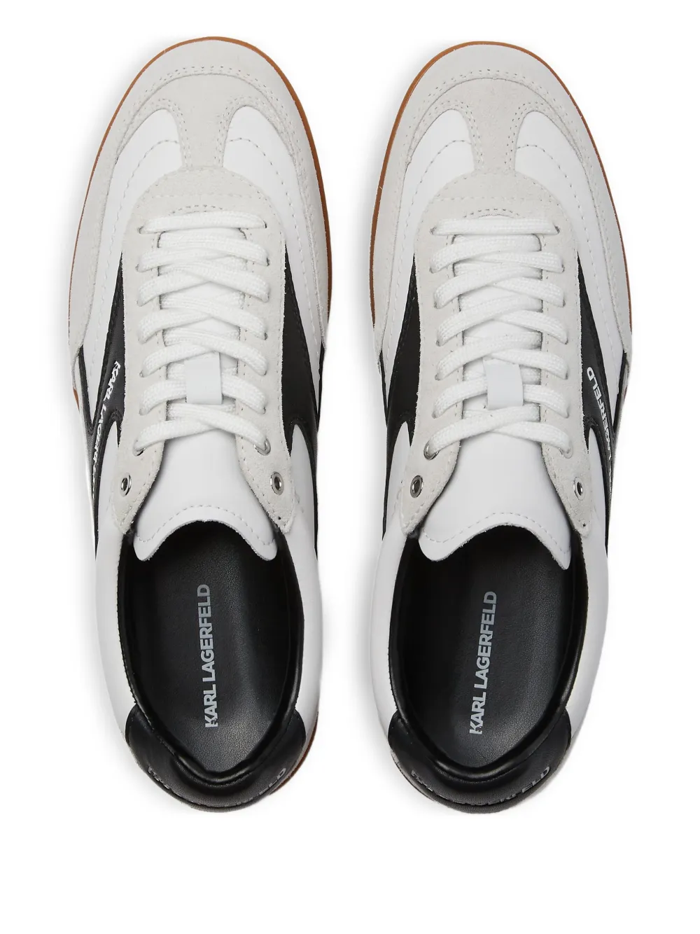 Karl Lagerfeld Jeans Kandidate leren sneakers Wit