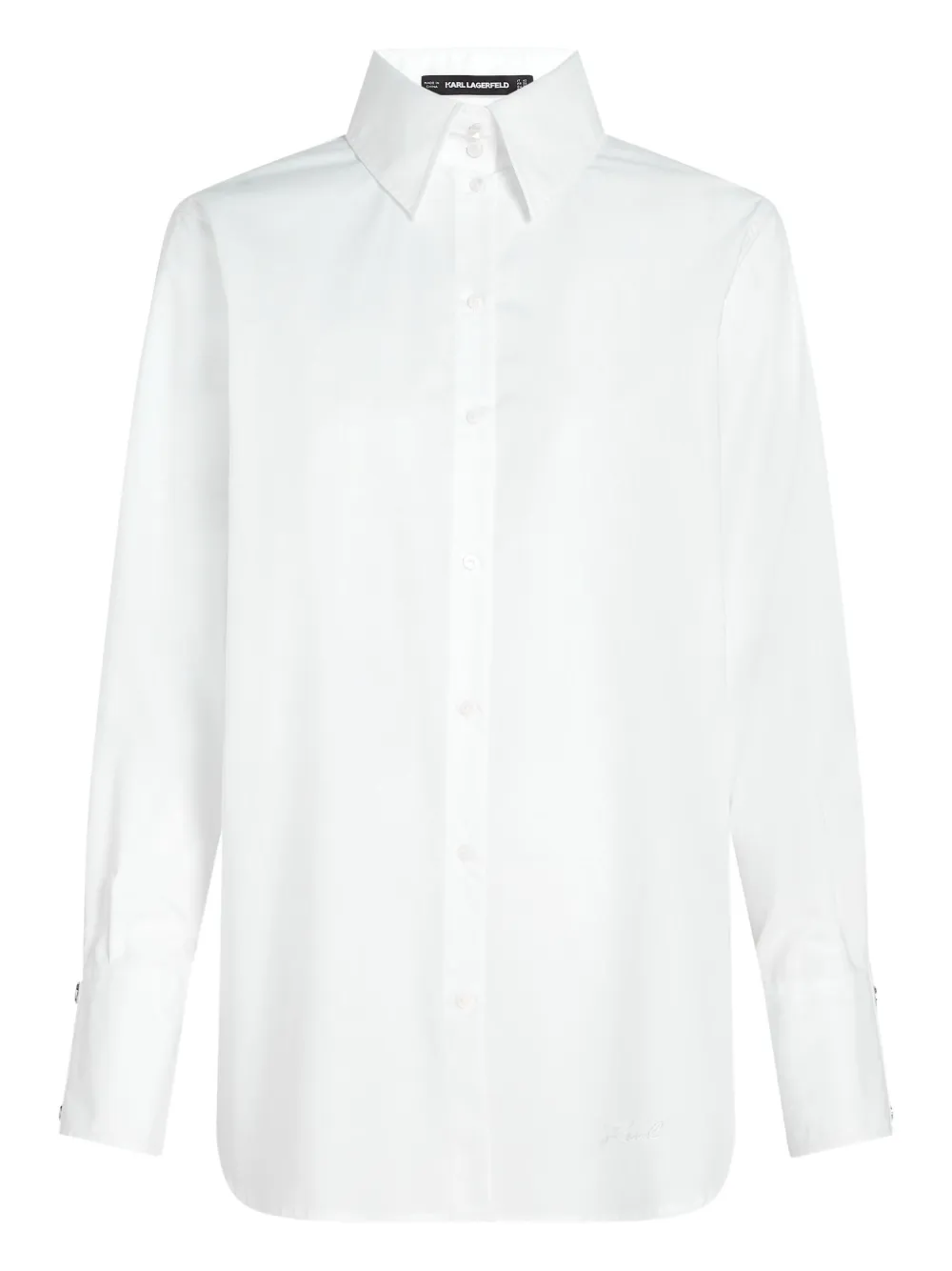Karl Lagerfeld Camicia con abbottonatura automatica - Bianco
