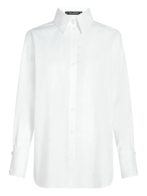Karl Lagerfeld press-stud detailing shirt