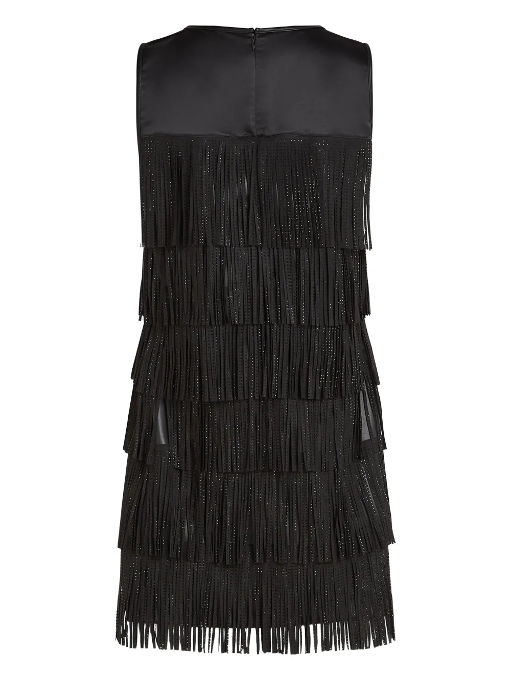 Karl Lagerfeld Mini-jurk met franje Zwart
