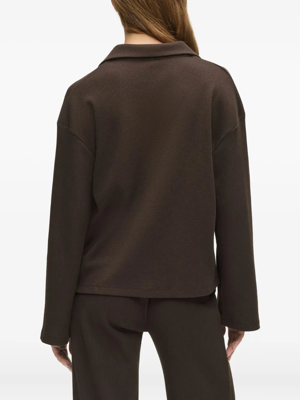 Karl Lagerfeld Crest-embroidered Polo Shirt In Brown