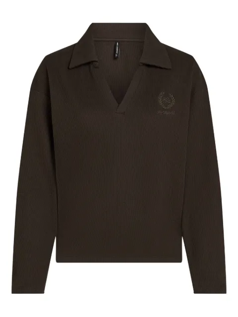 Karl Lagerfeld crest-embroidered polo shirt
