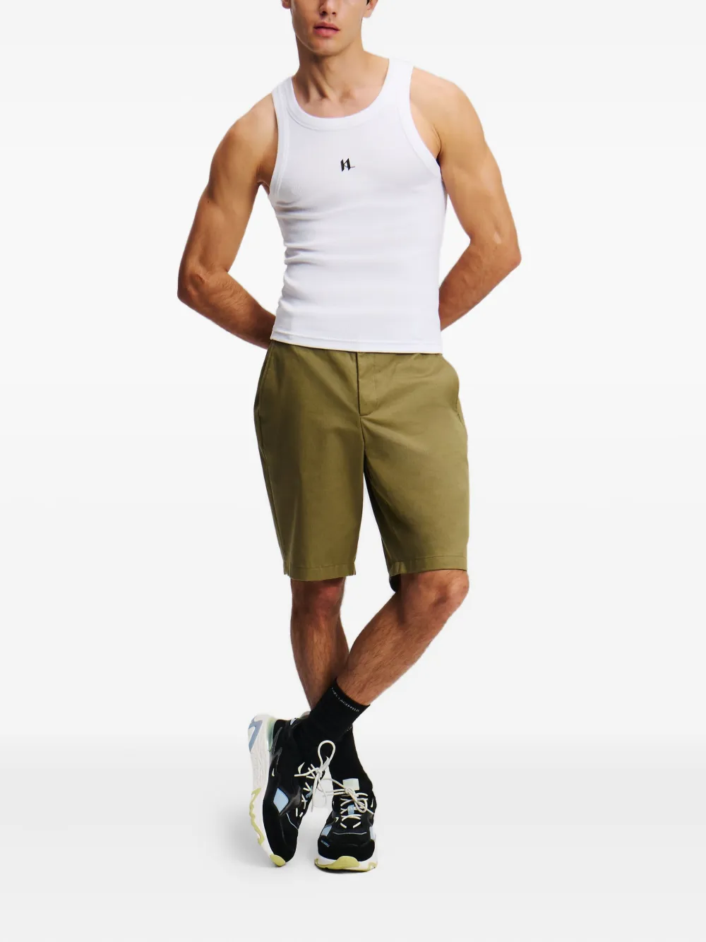 Karl Lagerfeld logo-patch tank top | Vests & Tank Tops | Image 2