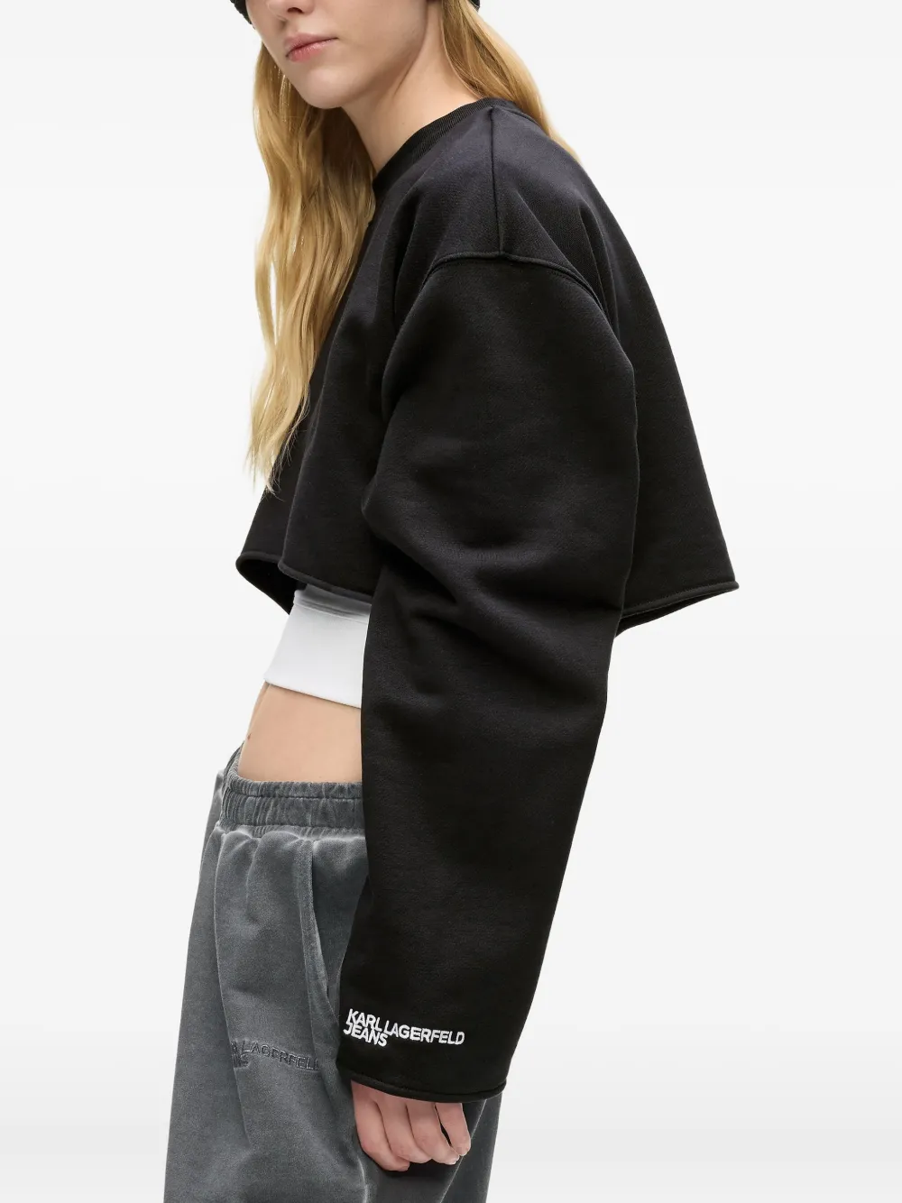 Karl Lagerfeld Jeans Gelaagde sweater Zwart