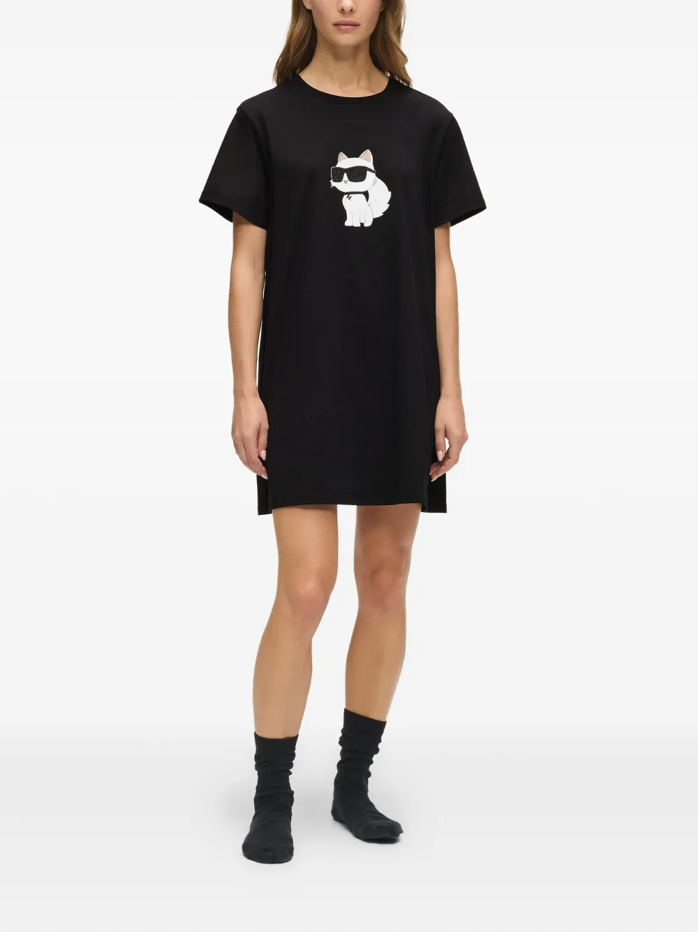 Karl Lagerfeld Ikon pyjamashirt Zwart