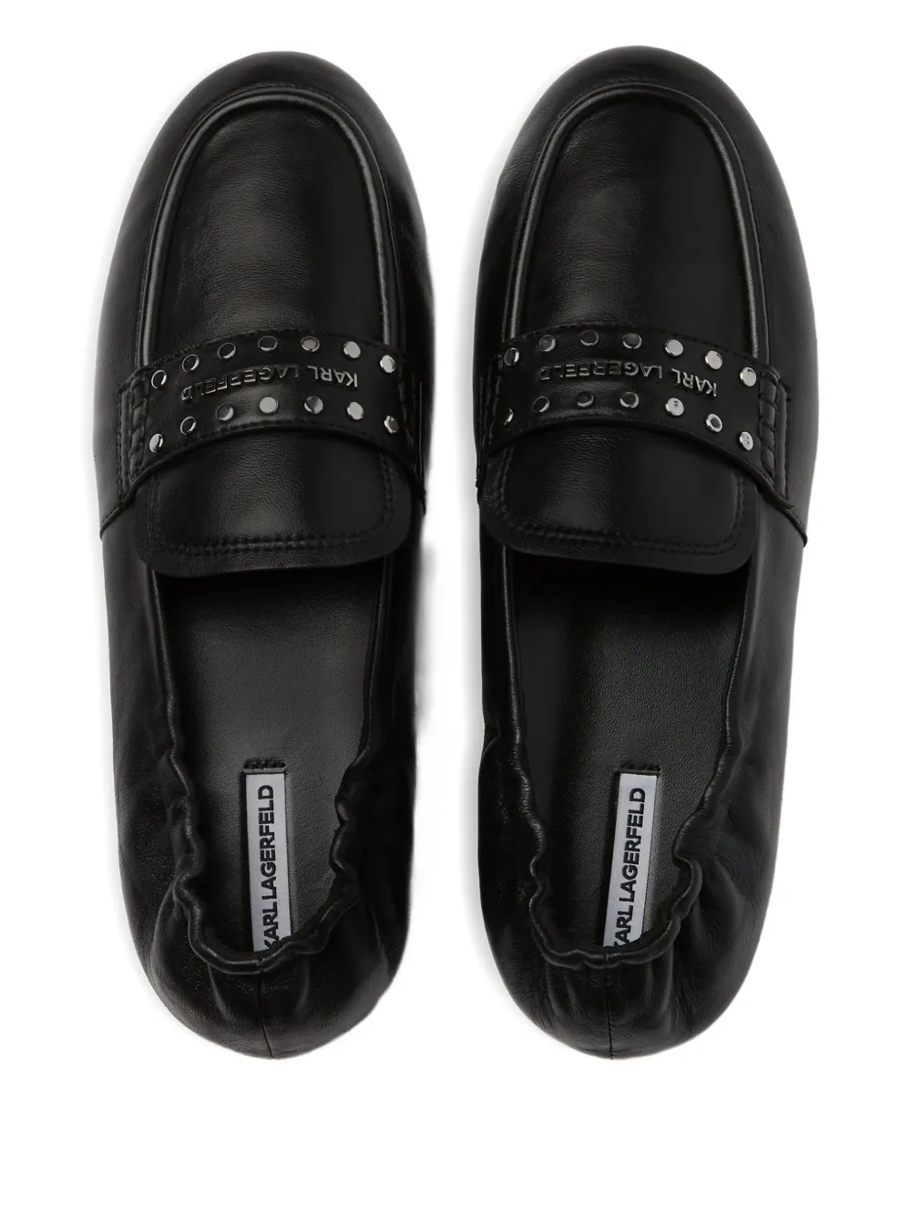 Karl Lagerfeld Marlee loafers met studs Zwart