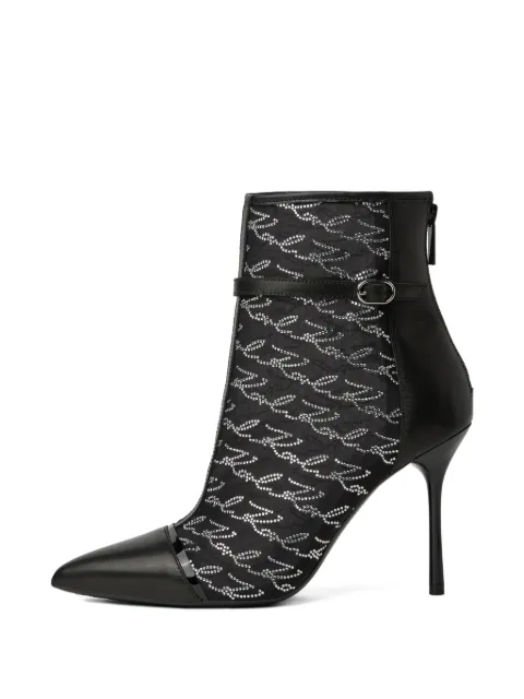 Karl Lagerfeld bottines à logo à paillettes