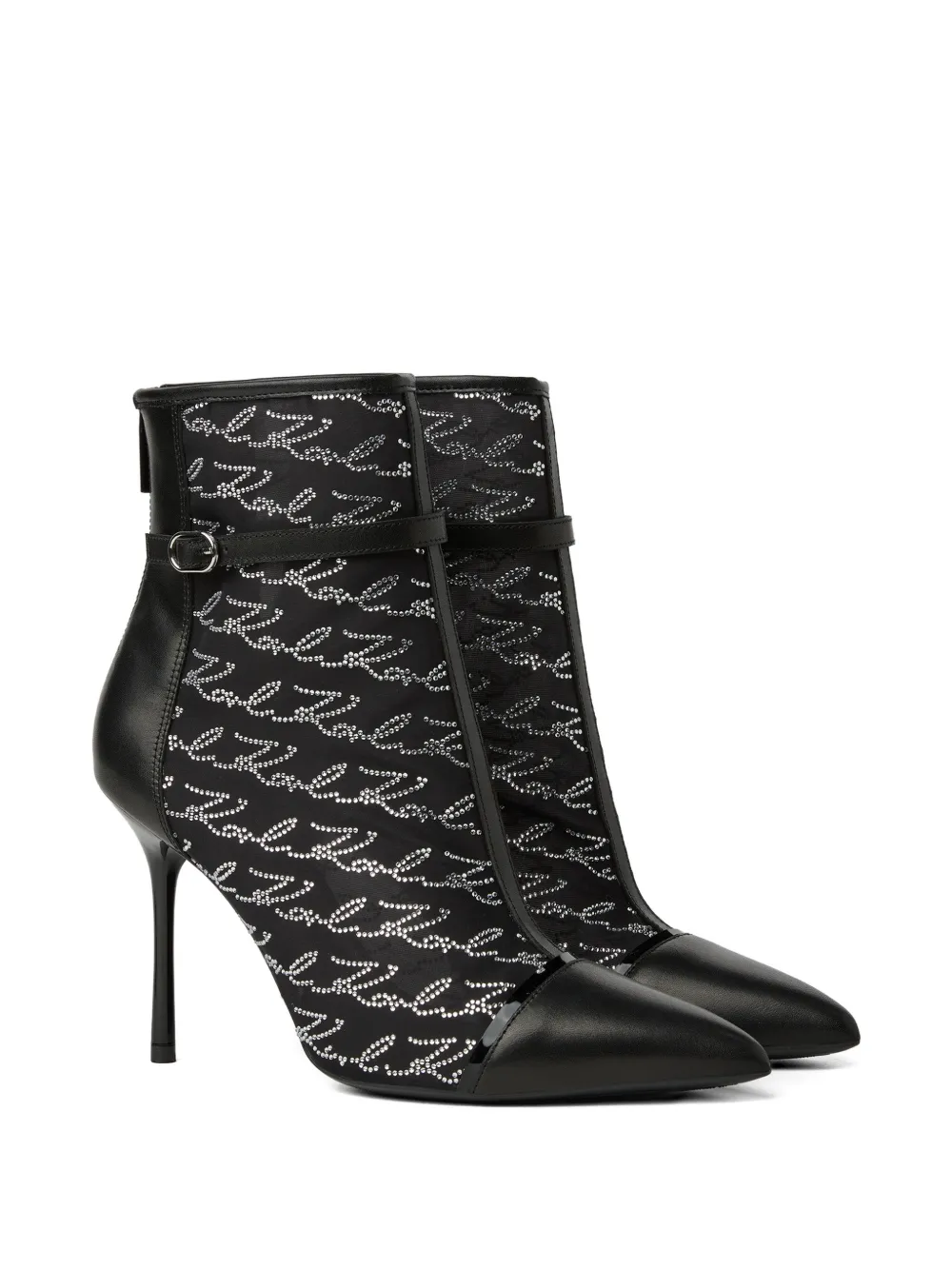  Karl Lagerfeld Botines Con Logo - Negro 