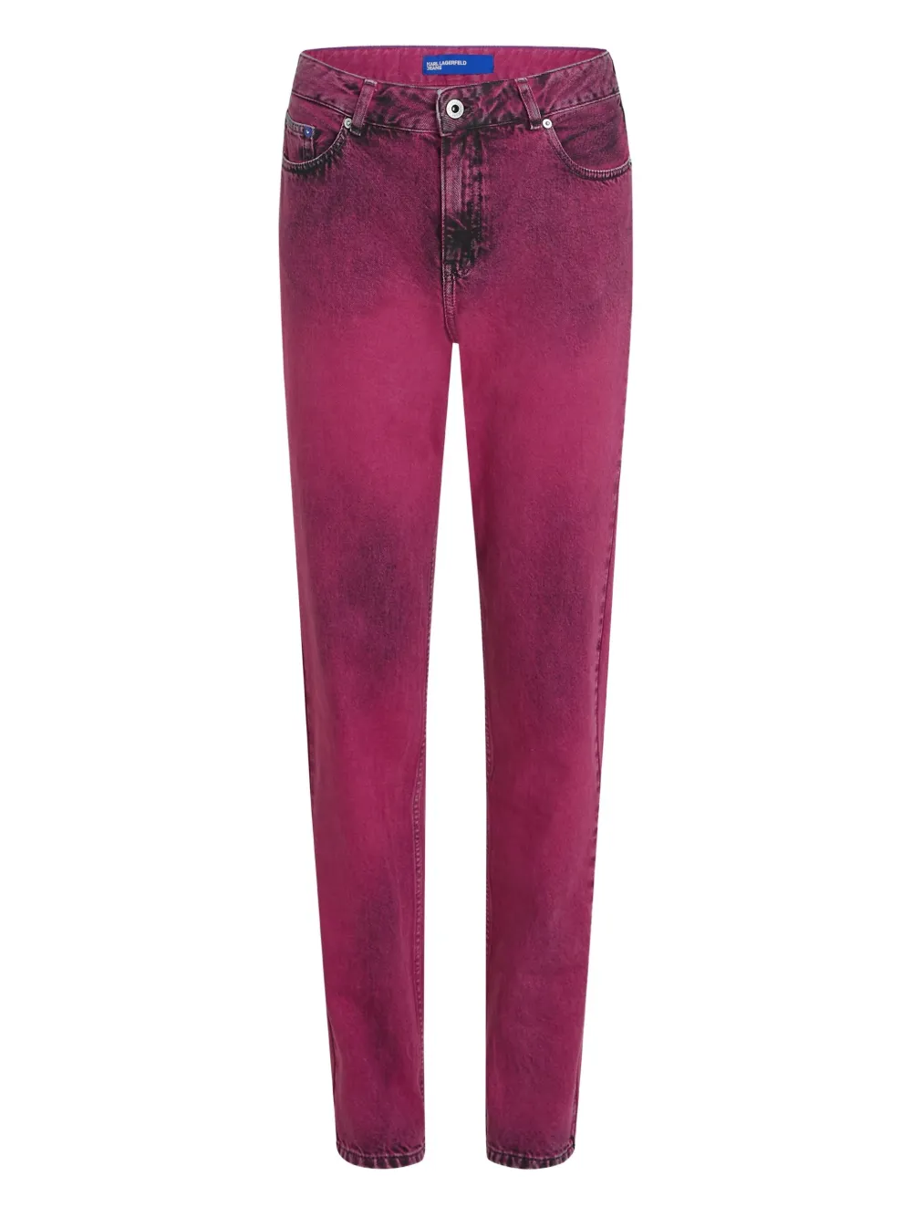 Karl Lagerfeld Jeans Logo-patch Jeans In Multi