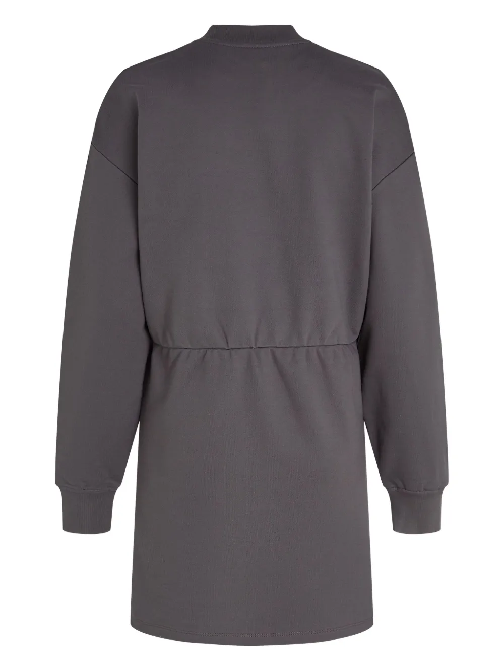 Karl Lagerfeld Jeans Logo-detail Cotton Mini Dress In Gray