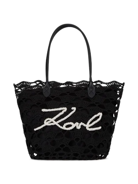 Karl Lagerfeld bolsa de playa Signature Fan