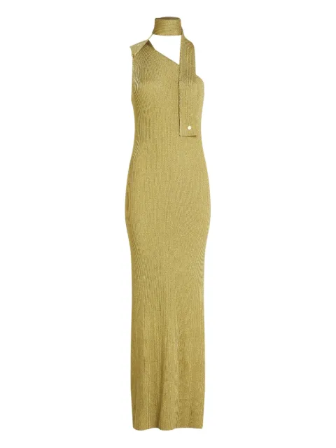 Karl Lagerfeld maxi metallic knit dress