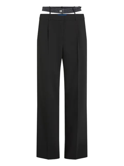 Karl Lagerfeld Jeans pantalones con doble pretina